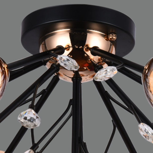 Потолочная люстра Illumico IL1284-10CPA-29 BK GD изображение в интернет-магазине Cramer Light фото 3