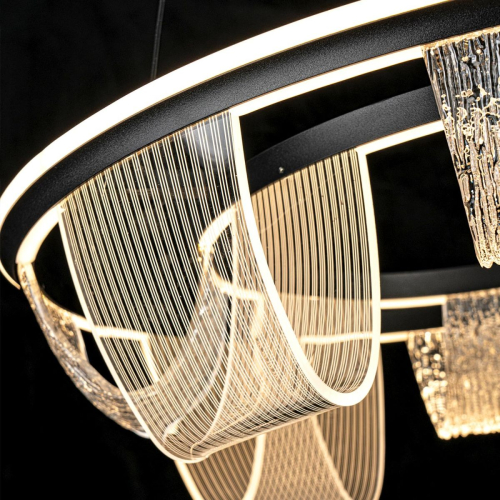 Подвесная люстра LED4U L7706-630 BK изображение в интернет-магазине Cramer Light фото 5