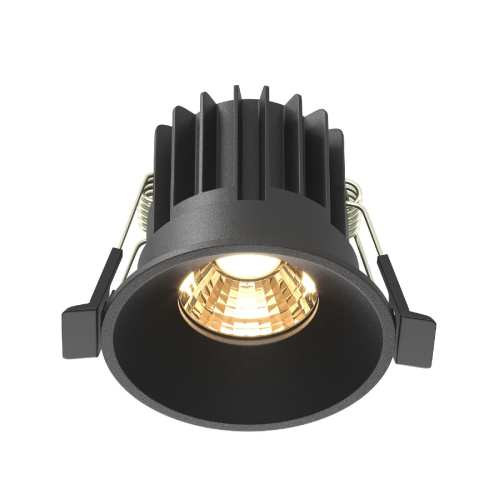 Встраиваемый светильник Maytoni Round DL058-7W2.7K-B изображение в интернет-магазине Cramer Light
