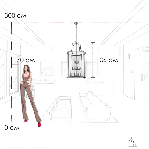 Подвесной светильник Loft IT Lighthouse 10456/12 CR изображение в интернет-магазине Cramer Light фото 10