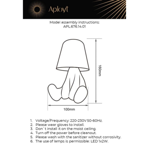 Настольная лампа Aployt Noemi APL.676.14.01 изображение в интернет-магазине Cramer Light фото 12