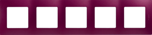 Рамка 5-постовая Legrand Etika сливовая 672565 дополнительное фото