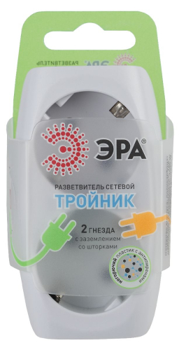 Разветвитель электрический Эра SP-2e-W C0045528 дополнительное фото фото 4