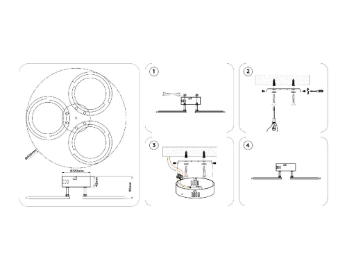 Потолочная люстра Ambrella Light Original Acrylica FA8942 изображение в интернет-магазине Cramer Light фото 9
