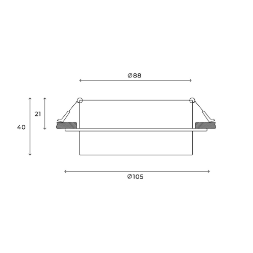 Встраиваемый светильник Hesby Lighting Nimbus HSBL_0127 изображение в интернет-магазине Cramer Light фото 3