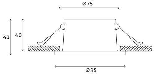 Встраиваемый светильник Hesby Lighting Nova HSBL_0178 изображение в интернет-магазине Cramer Light фото 3