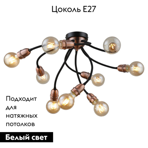 Потолочная люстра Lussole LOFT REGINA GRLSP-8247 изображение в интернет-магазине Cramer Light фото 2