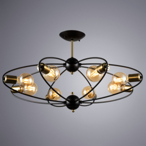 Люстра на штанге ARTE Lamp A1963PL-8BK изображение в интернет-магазине Cramer Light фото 3