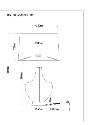 Настольная лампа Arte Lamp Sheratan A5052LT-1CC изображение в интернет-магазине Cramer Light фото 6