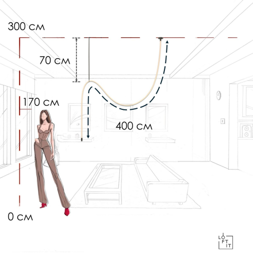 Потолочный светильник Loft IT Thread 10388C Black изображение в интернет-магазине Cramer Light фото 6