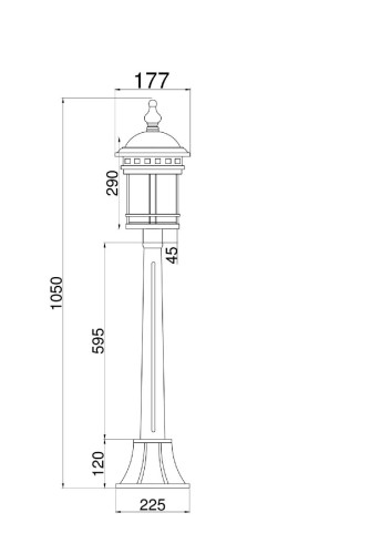 Ландшафтный светильник Maytoni Salamanca O031FL-01BR дополнительное фото фото 4