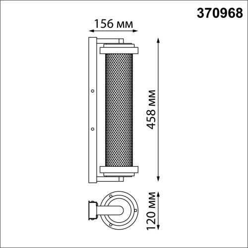 Уличный настенный светильник Novotech Matrix 370968 дополнительное фото фото 2