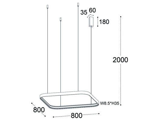 Подвесная люстра Italline IT013-6024 white 3000K изображение в интернет-магазине Cramer Light фото 3