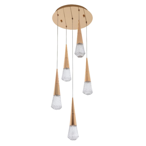 Каскадная люстра Modelux ML.3315.5 GD изображение в интернет-магазине Cramer Light