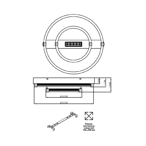 Потолочная люстра Sonex Trecky 7665/55LR изображение в интернет-магазине Cramer Light фото 8