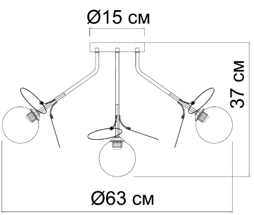 Потолочная люстра Arte Lamp Peacock A1369PL-7SG изображение в интернет-магазине Cramer Light фото 3