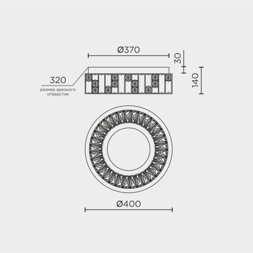 Потолочный светильник Modelux ML.2400.400 GD изображение в интернет-магазине Cramer Light фото 4