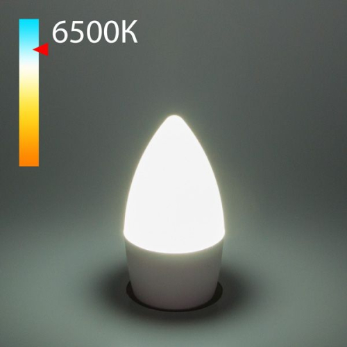 Лампа светодиодная Elektrostandard E27 8W 6500K свеча матовая 4690389152351 изображение в интернет-магазине Cramer Light фото 2