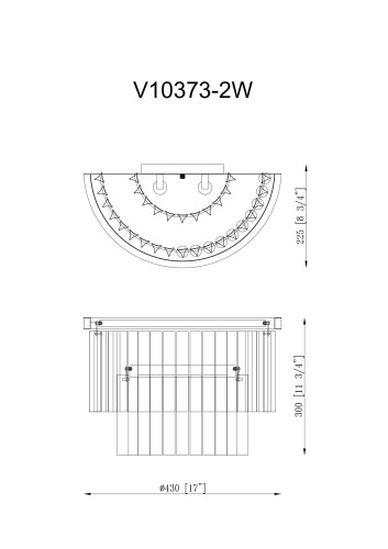 Настенный светильник Moderli Avista V10373-2W изображение в интернет-магазине Cramer Light фото 7