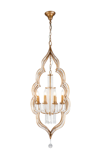 Подвесная люстра Lucia Tucci Tenerezza 5490.8 Gold изображение в интернет-магазине Cramer Light