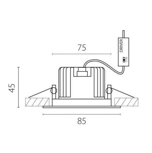 Встраиваемый светильник Lightstar Soffi IP65 212447IP65 изображение в интернет-магазине Cramer Light фото 2