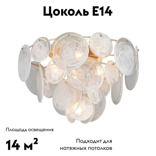 Потолочная люстра Vitaluce V5828-8/6+1PL изображение в интернет-магазине Cramer Light фото 2