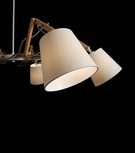 Подвесная люстра Arte Lamp Pinocchio A5700LM-8WH изображение в интернет-магазине Cramer Light фото 3