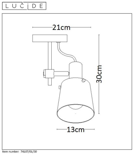 Спот Lucide QUINNY 74107/01/30 изображение в интернет-магазине Cramer Light фото 4
