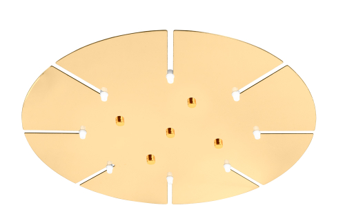Потолочная база Crystal Lux D600-8 GOLD изображение в интернет-магазине Cramer Light