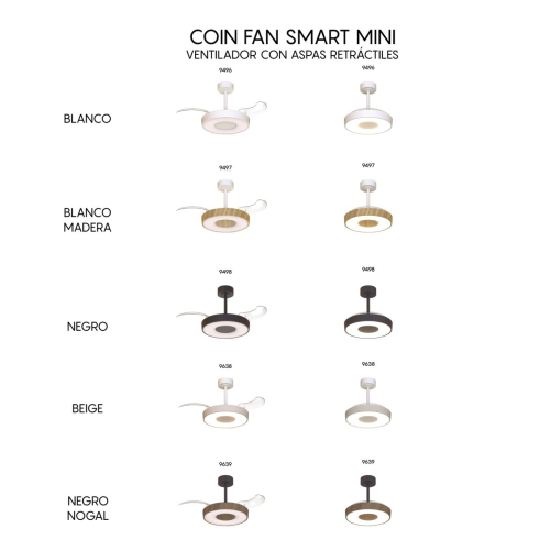 Люстра-вентилятор Mantra Coin Fan 9496 изображение в интернет-магазине Cramer Light фото 4