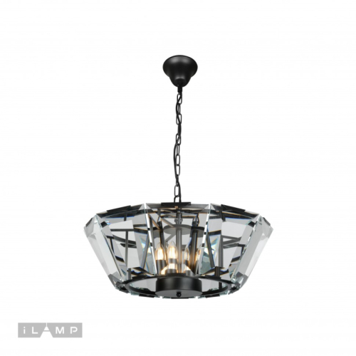 Подвесная люстра iLamp Panorama 6107-600 BK изображение в интернет-магазине Cramer Light