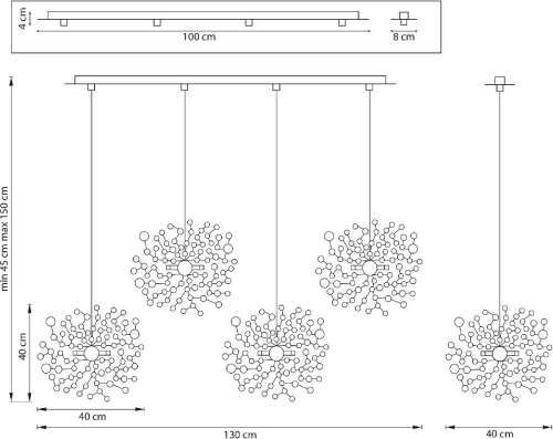 Подвесная люстра Lightstar Extra (721132+ 572142) L4PL721132 изображение в интернет-магазине Cramer Light фото 5