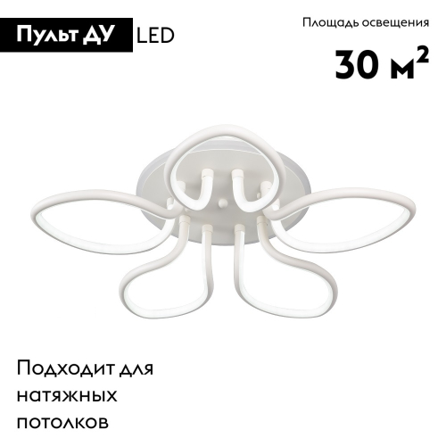 Потолочная светодиодная люстра Ledvelvet LV100103-LEDWH изображение в интернет-магазине Cramer Light фото 2