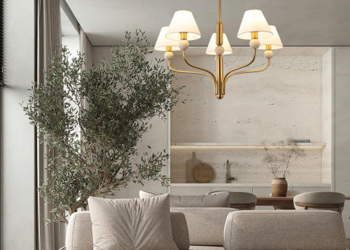 Люстра на штанге Freya Aurelia FR2058PL-05BS изображение в интернет-магазине Cramer Light фото 14