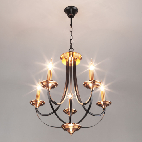 Подвесная люстра Eurosvet 60098/5 черный изображение в интернет-магазине Cramer Light фото 5