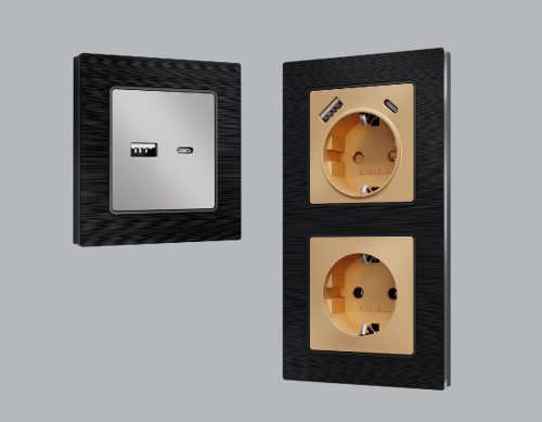 Рамка двухместная Ambrella Volt Platos AF550502 дополнительное фото фото 3