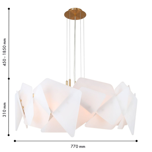 Подвесная люстра Favourite Lanvin 4725-8P изображение в интернет-магазине Cramer Light фото 2