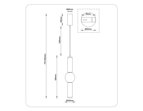 Подвесной светильник Ambrella Light High Light Modern LH11023 изображение в интернет-магазине Cramer Light фото 6