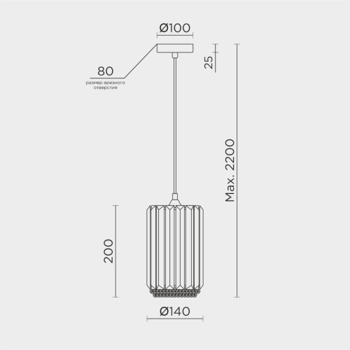 Подвесной светильник Modelux ML.1397.1 изображение в интернет-магазине Cramer Light фото 2