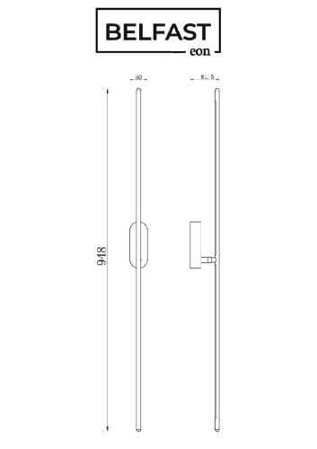 Настенный светильник Belfast Skipton 85001-1W-L BL изображение в интернет-магазине Cramer Light фото 9