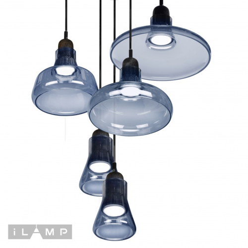 Подвесной светильник iLamp Puro AP9006-5 BL изображение в интернет-магазине Cramer Light фото 4