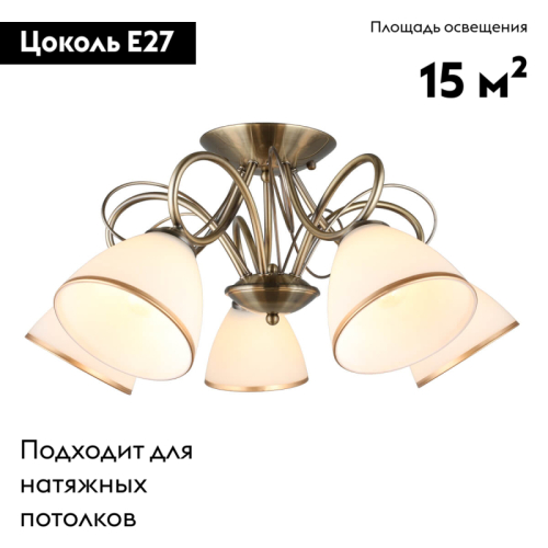 Потолочная люстра Omnilux Alimini OML-25307-05 изображение в интернет-магазине Cramer Light фото 2