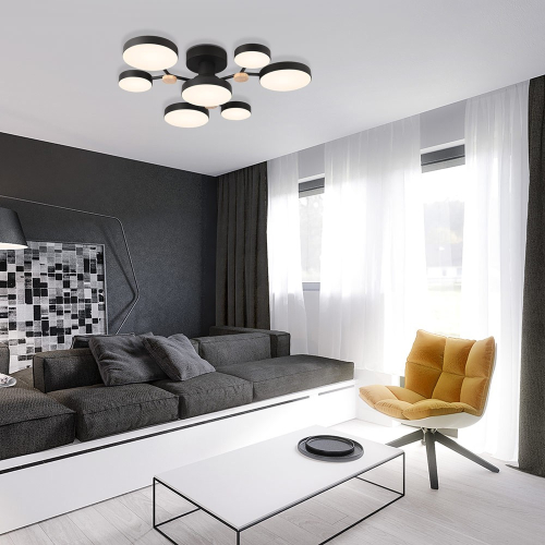 Потолочная люстра LED4U L3201-700 BK изображение в интернет-магазине Cramer Light фото 8
