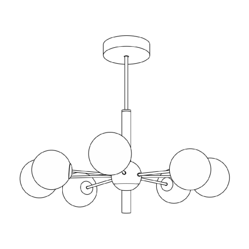 Люстра на штанге Citilux Tonga CL212173 изображение в интернет-магазине Cramer Light фото 2