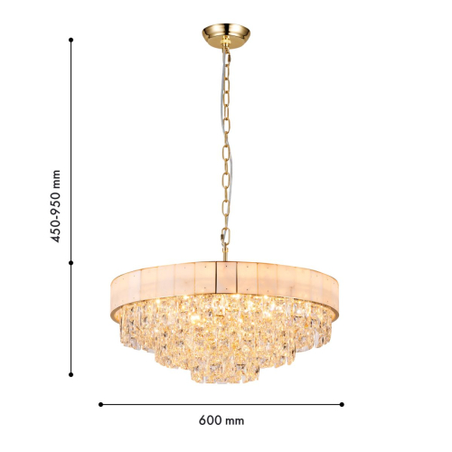 Подвесная люстра Favourite Raffinato 4783-12P изображение в интернет-магазине Cramer Light фото 5