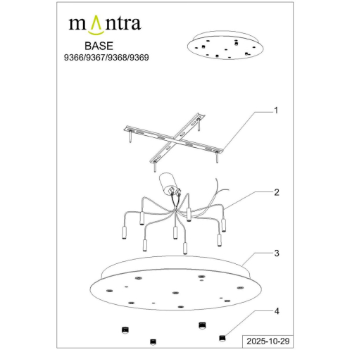 Подвесная люстра Mantra Boomerang 9369+9240 (8L) изображение в интернет-магазине Cramer Light фото 22