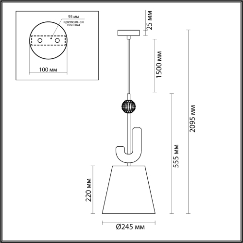 Подвесной светильник Odeon Light Bagel 5410/1 изображение в интернет-магазине Cramer Light фото 5