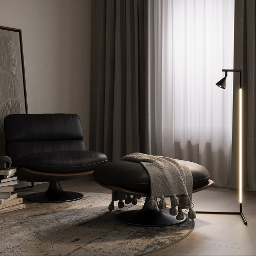 Торшер Maytoni Stripe MOD489FL-L20B3K изображение в интернет-магазине Cramer Light фото 2