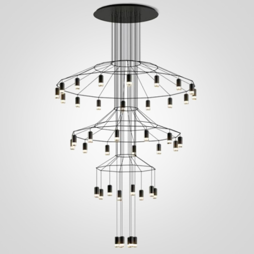 Каскадная люстра ImperiumLoft Vibia Wireflow 75393-22 изображение в интернет-магазине Cramer Light