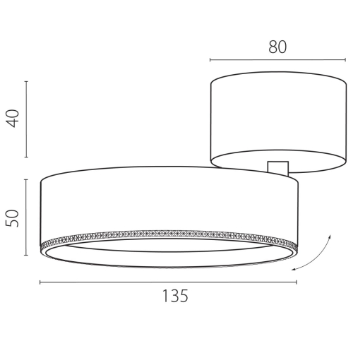 Накладной светильник Alta Pro Lightstar A5736SO изображение в интернет-магазине Cramer Light фото 2